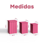 Trio de mesa ripada