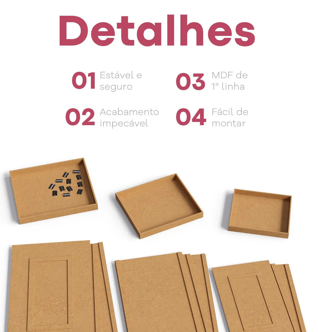 Trio de Mesa Boiserie