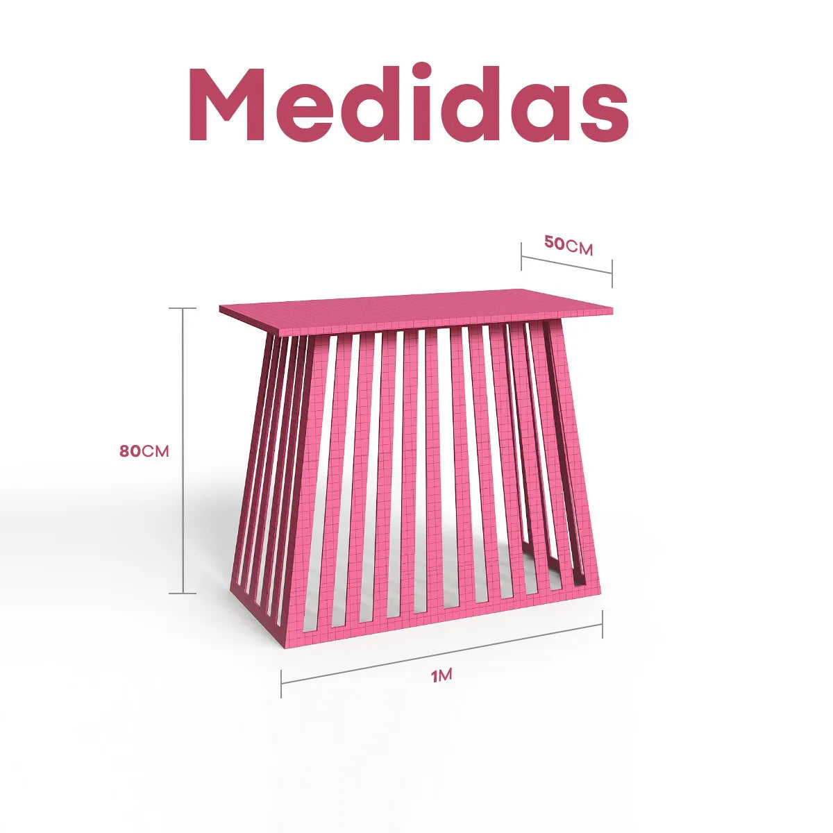 Mesa Triângulo Ripada