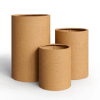 Kit com 3 Cilindros lisos MDF para decoração de festa (P, M, G)