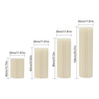 Mesa de papel efeito Sanfona 4pc - Marfim