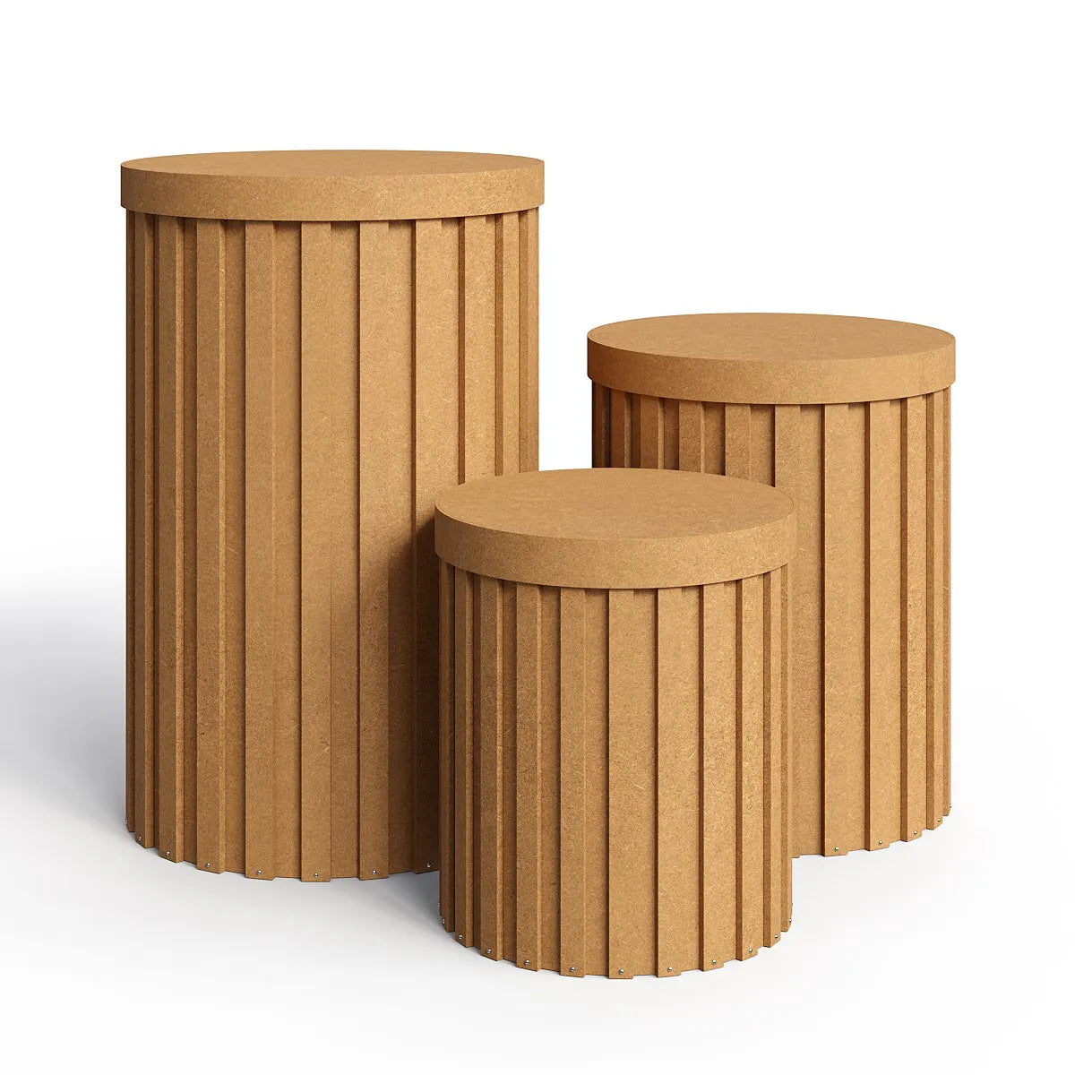 Trios de Cilindro Ripado (P M e G)