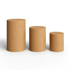 Kit com 3 Cilindros lisos MDF para decoração de festa (P, M, G)