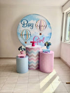 Painel Arco Redondo de Ferro 150cm para Decoração de Festas