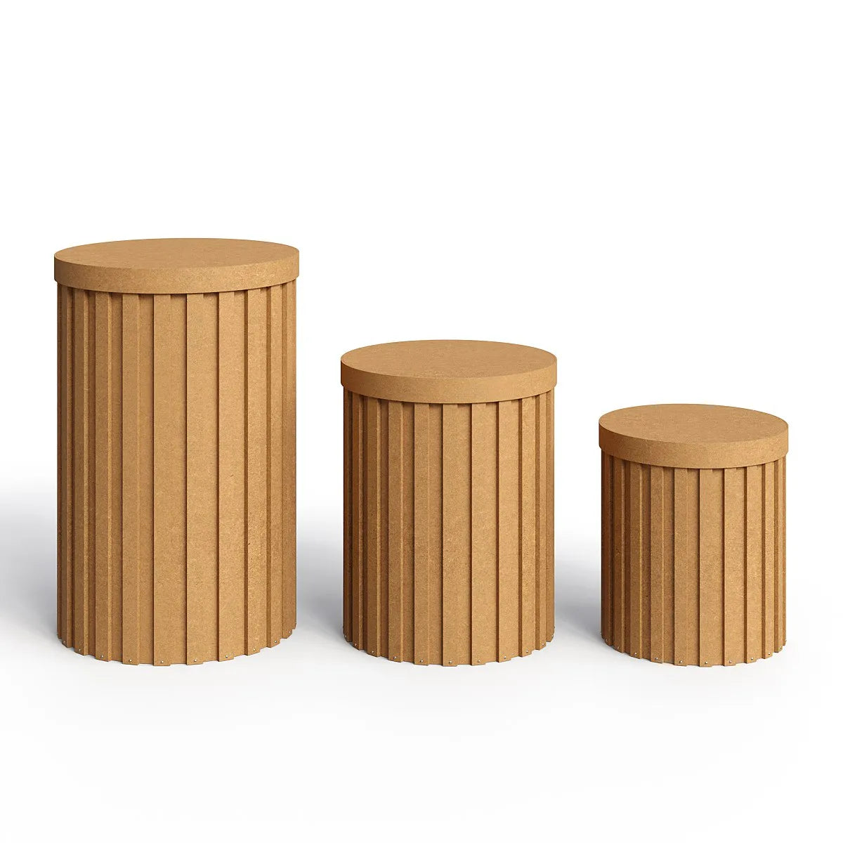 Trios de Cilindro Ripado (P M e G)