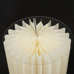 Mesa de papel efeito Sanfona 4pc - Marfim