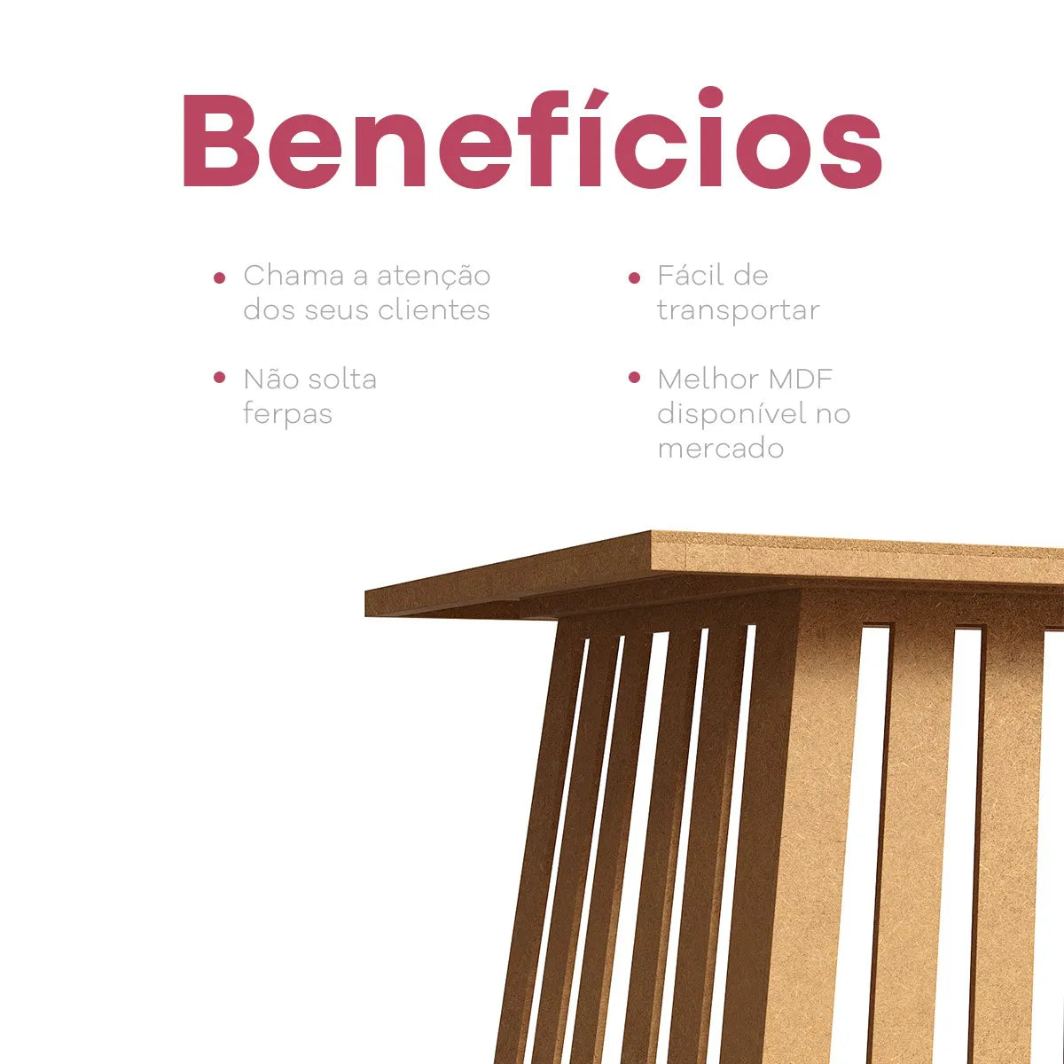 Mesa Triângulo Ripada