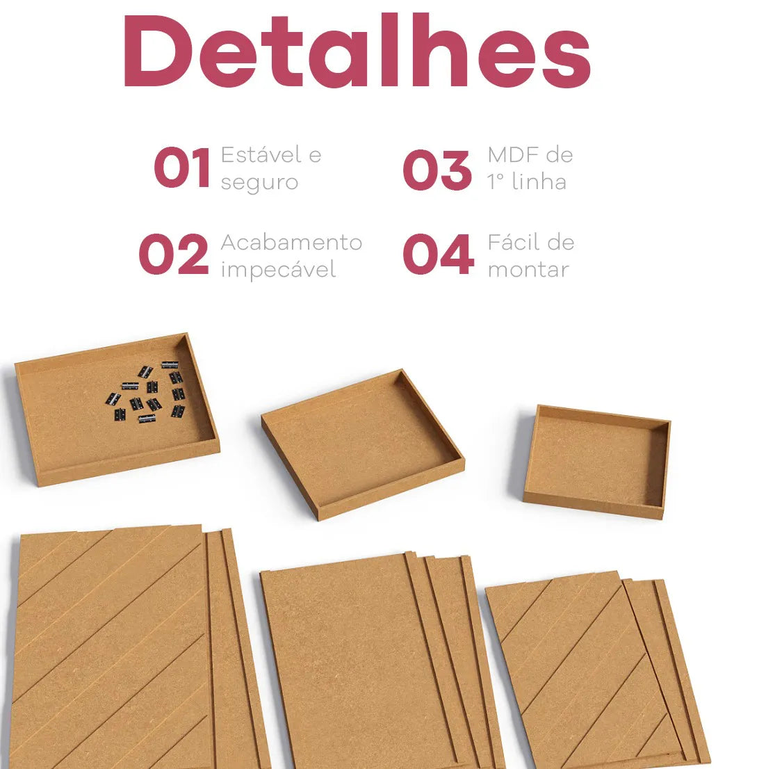 Trio de Mesa Dobrável Moderna