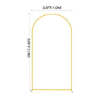 Arco romano dourado de metal para casamentos e festas
