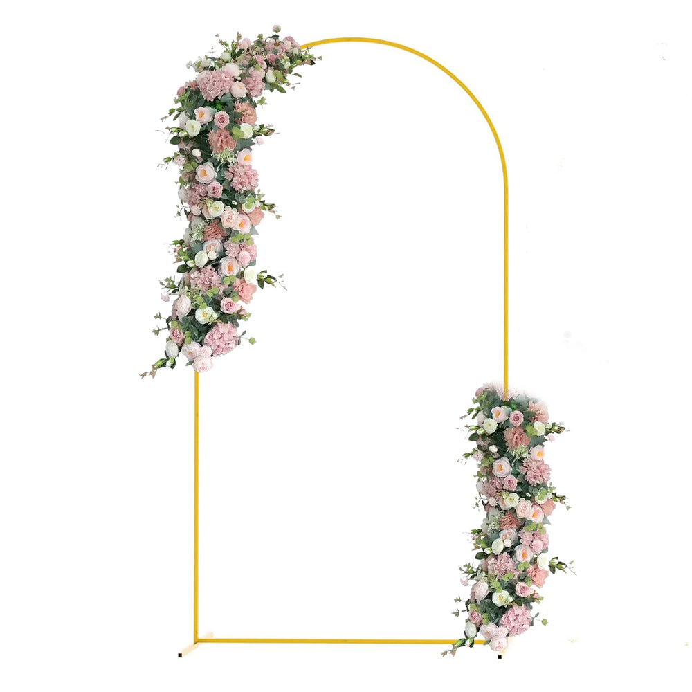 Arco romano dourado de metal para casamentos e festas