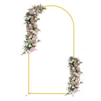 Arco romano dourado de metal para casamentos e festas