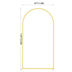 Arco romano dourado de metal para casamentos e festas