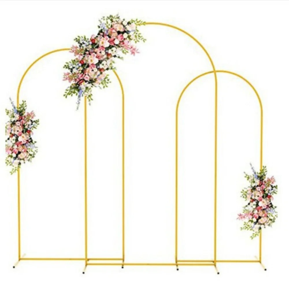 Arco romano dourado de metal para Casamentos e Festas