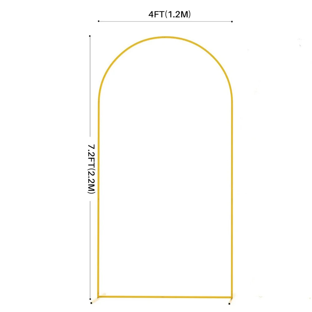 Arco romano dourado de metal para Casamentos e Festas