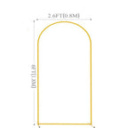 Arco romano dourado de metal para Casamentos e Festas