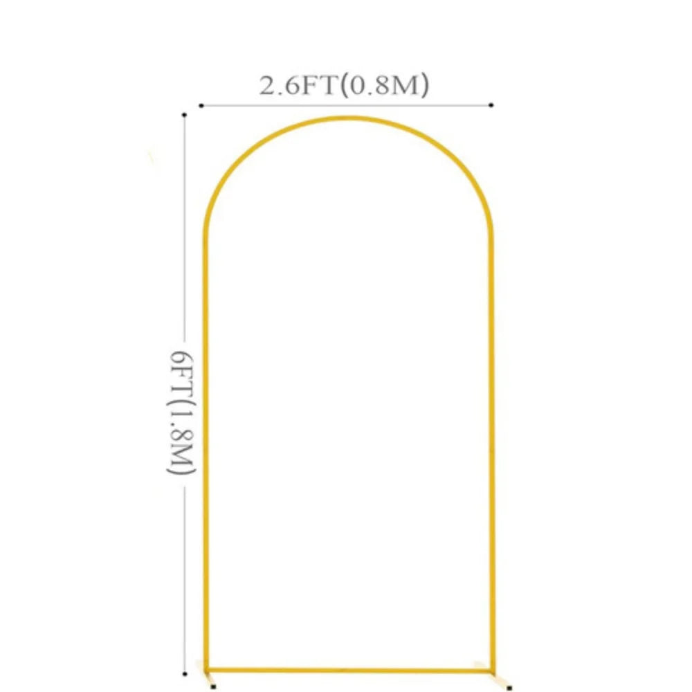 Premium Iron Wedding Arch,Stable & Protective Design,3 Size,Balloon Arch For Wedding Birthday Party Holiday Decoration, Event Metal Arch For Wedding Backdrop
