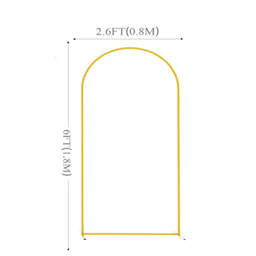 Premium Iron Wedding Arch,Stable & Protective Design,3 Size,Balloon Arch For Wedding Birthday Party Holiday Decoration, Event Metal Arch For Wedding Backdrop