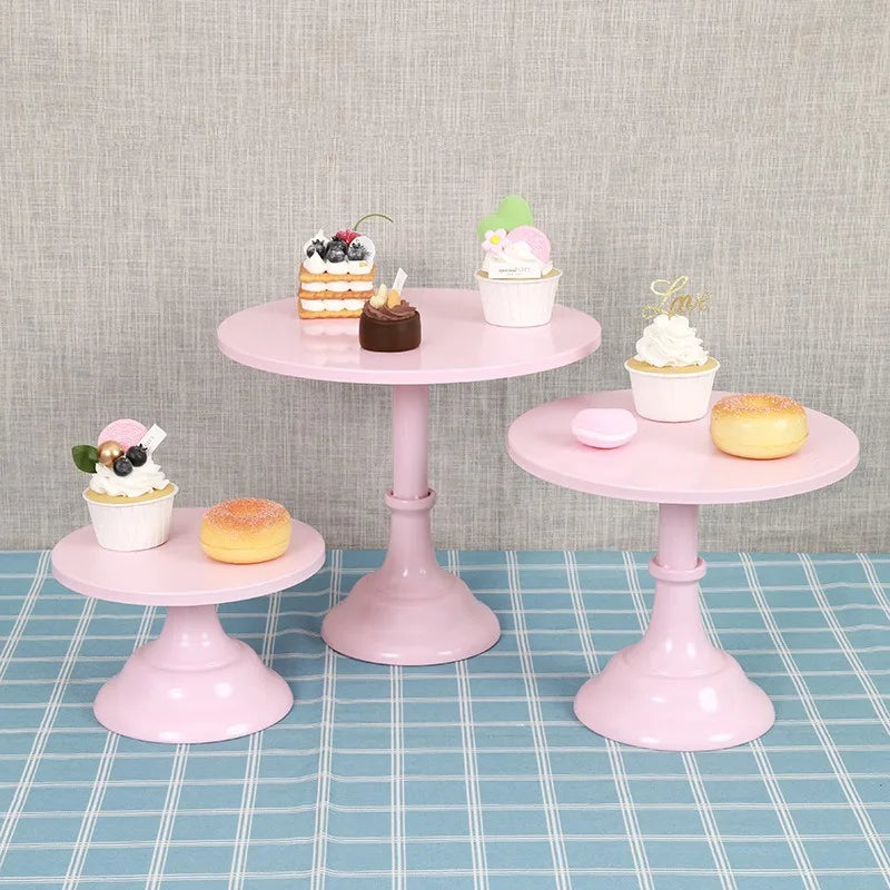 Wrought Iron Cake Stand Home Party Dessert Display Stand Wedding Decoration Birthday Cake Tray Afternoon Tea Fruit Dessert Tray