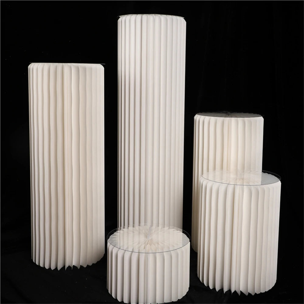 Mesa Cilíndrica de Papel Dobrável (P,M,G)