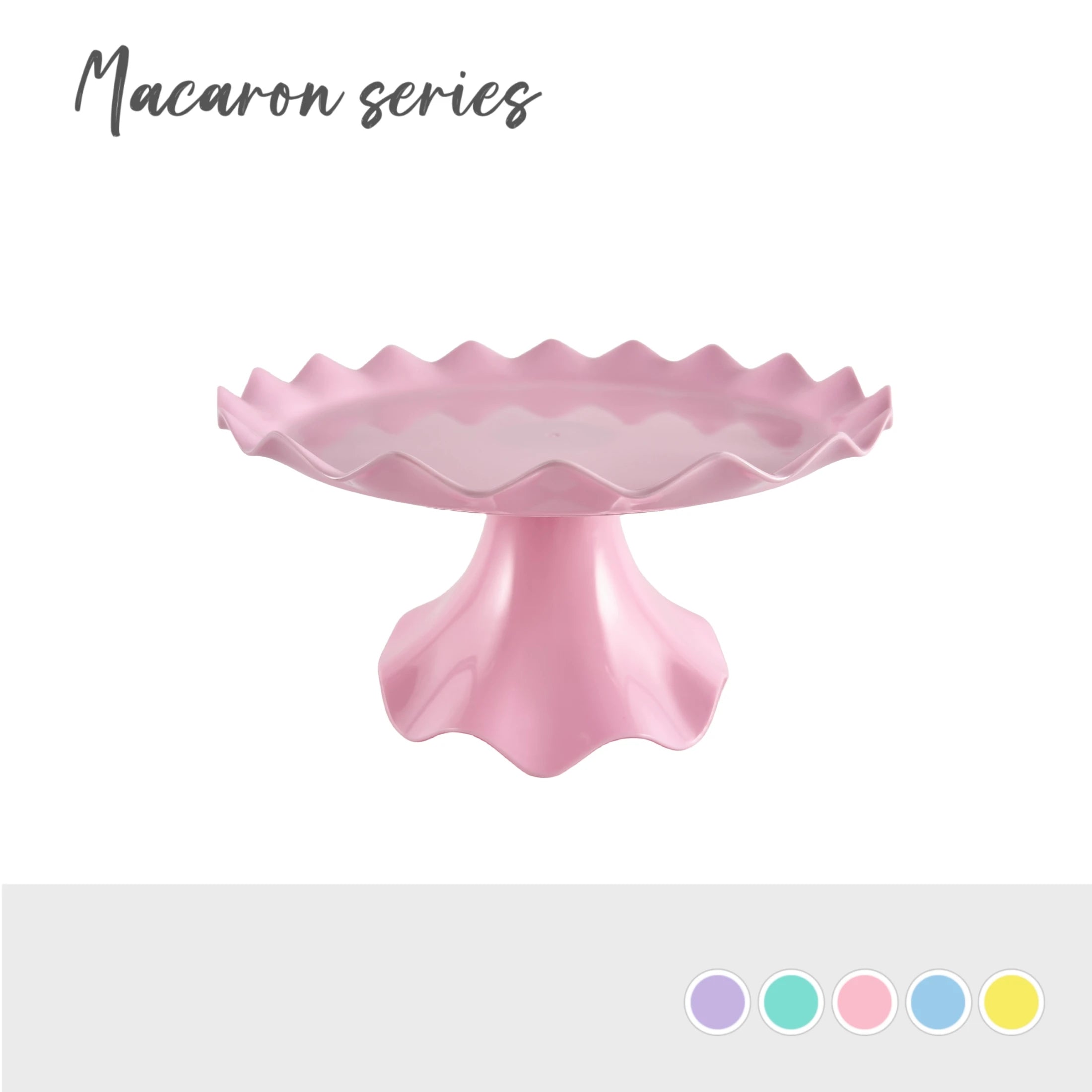 Colorful Round Cake Stand Cake Holder Dessert Stand plastic Plate For Wedding Birthday Party Decorations Cupcake Display