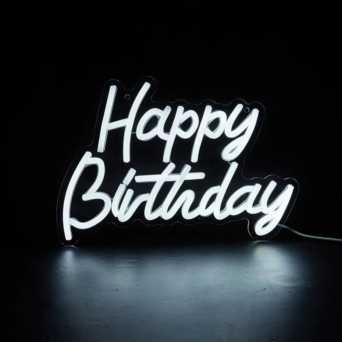 Neon LED Happy Birthday – Decoração de Festa USB