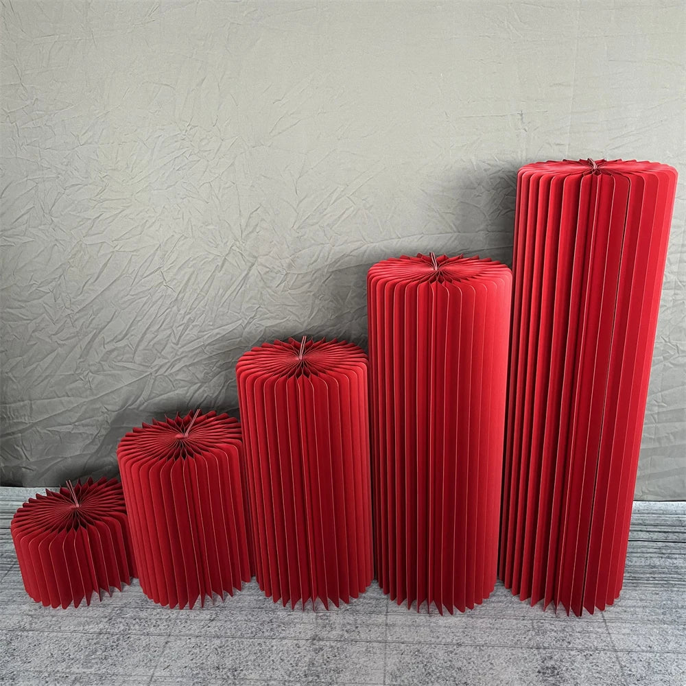 Mesa Cilíndrica de Papel Dobrável (P,M,G)