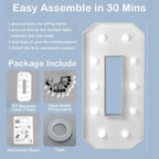 Numeral em led de 73cm