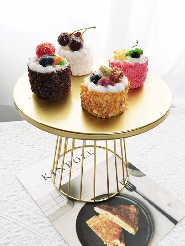 20/25cm Metal Cake Stand Dessert Rack Cupcake Display Stand Dessert Tray Pie Plates display rack for Bakeware Wedding Party