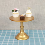 Trio de Suportes Metálicos para Bolos e Doces 20/25/30cm