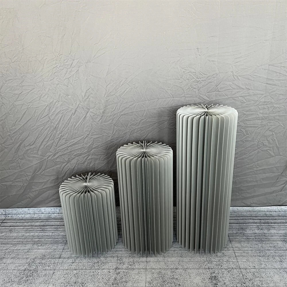 Mesa Cilíndrica de Papel Dobrável (P,M,G)
