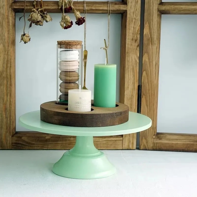 Wrought Iron Cake Stand Home Party Dessert Display Stand Wedding Decoration Birthday Cake Tray Afternoon Tea Fruit Dessert Tray