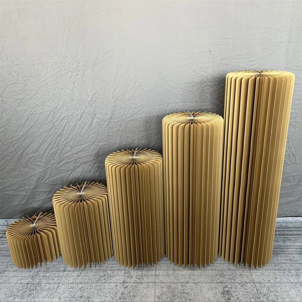 Mesa Cilíndrica de Papel Dobrável (P,M,G)