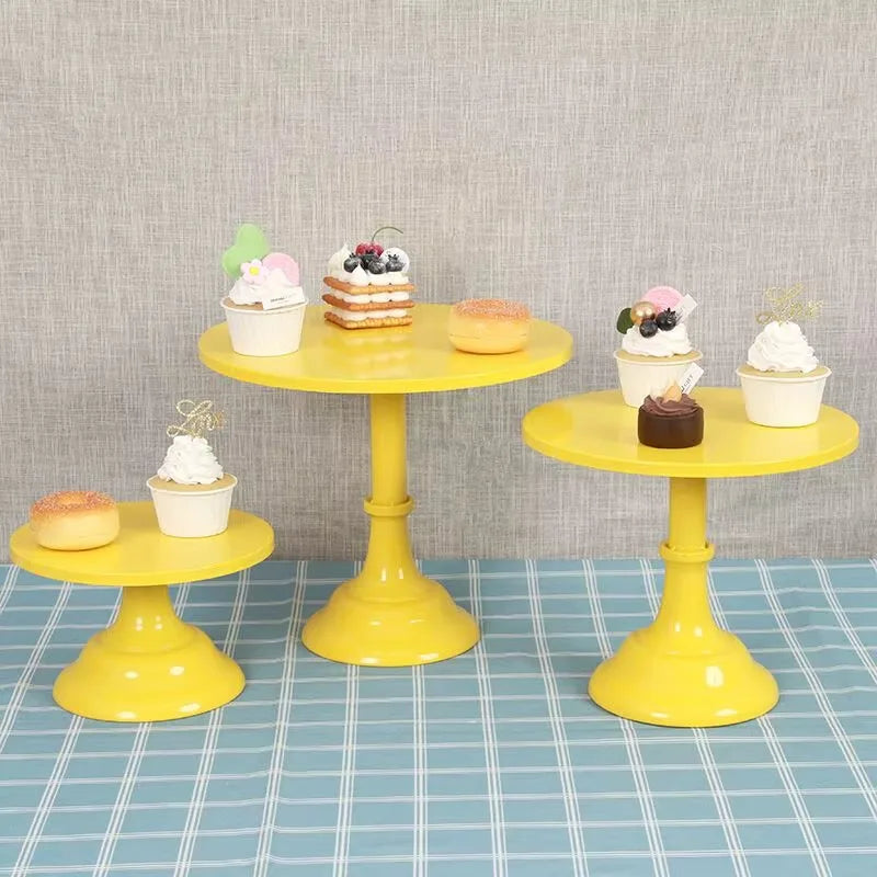 Wrought Iron Cake Stand Home Party Dessert Display Stand Wedding Decoration Birthday Cake Tray Afternoon Tea Fruit Dessert Tray