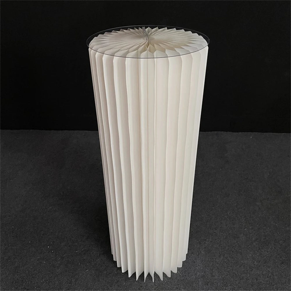 Mesa Cilíndrica de Papel Dobrável (P,M,G)