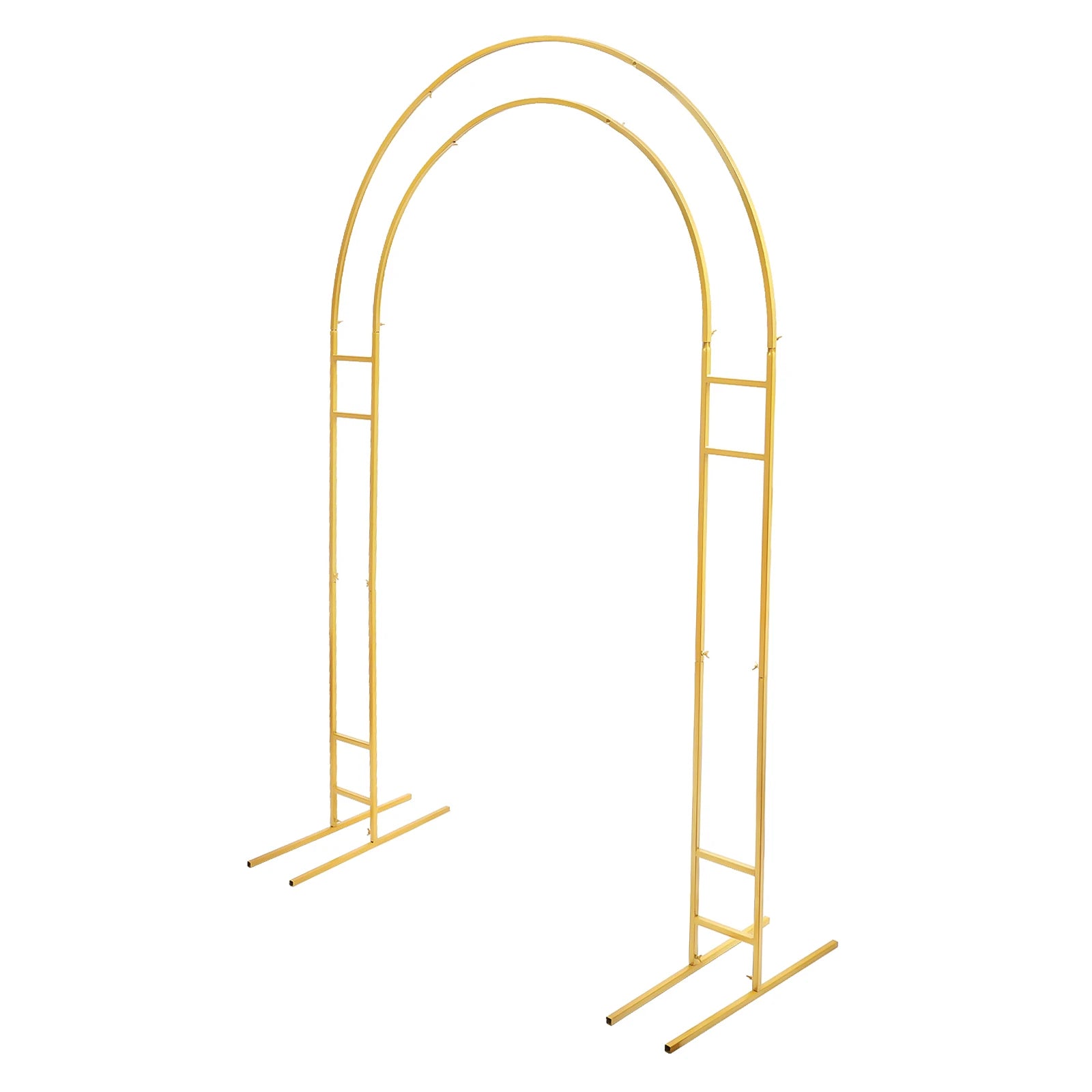 7.2ft Metal Wedding Arch  with Base, Balloon Arch Backdrop Arch Stand for Wedding, Garden, Yard, Indoor Outdoor Party Decoration