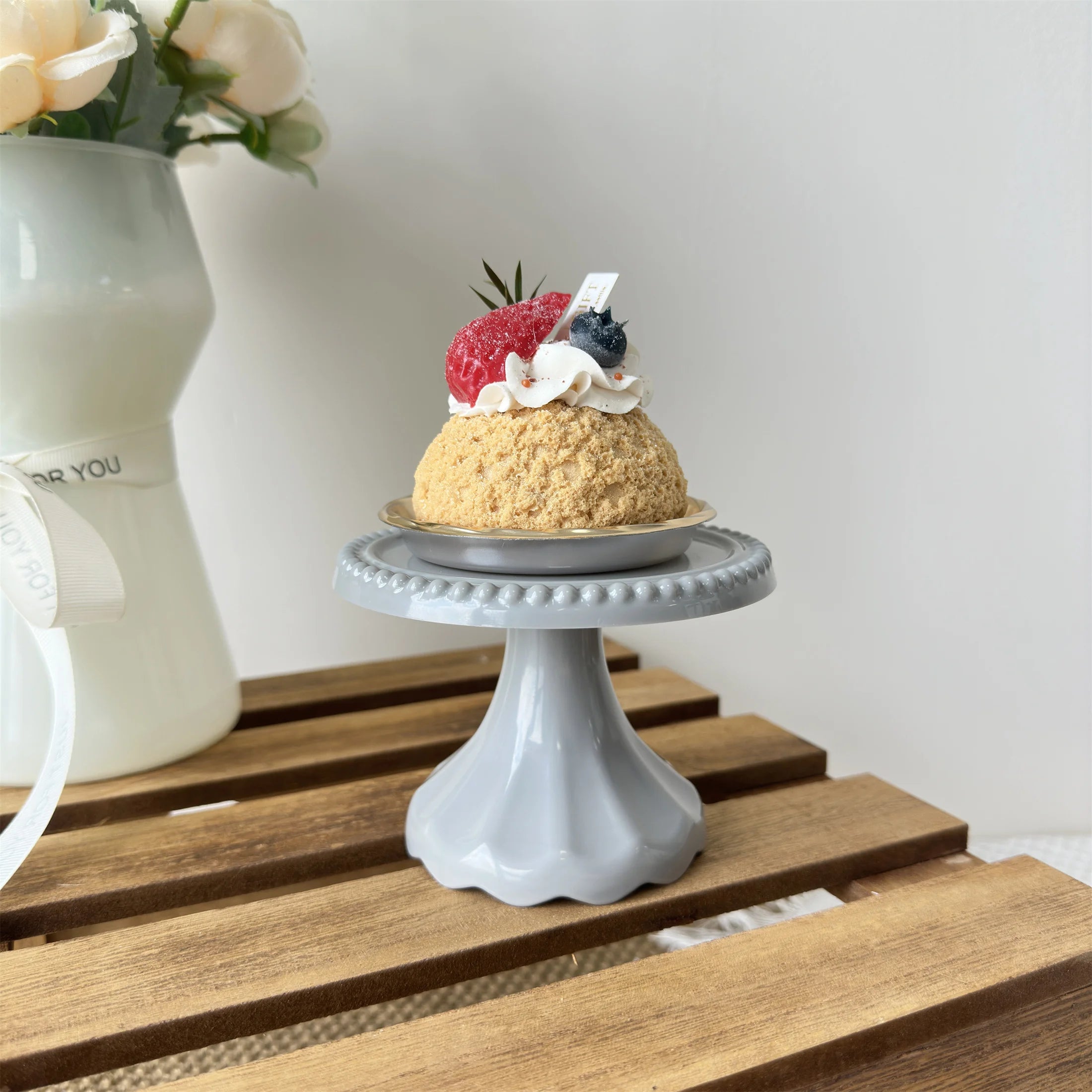 1Pc 4.7Inch Plastic Dessert Table Display Set, Cake Stands, Cupcake Holder, Serving Trays, Versatile Design for Birthday Parties
