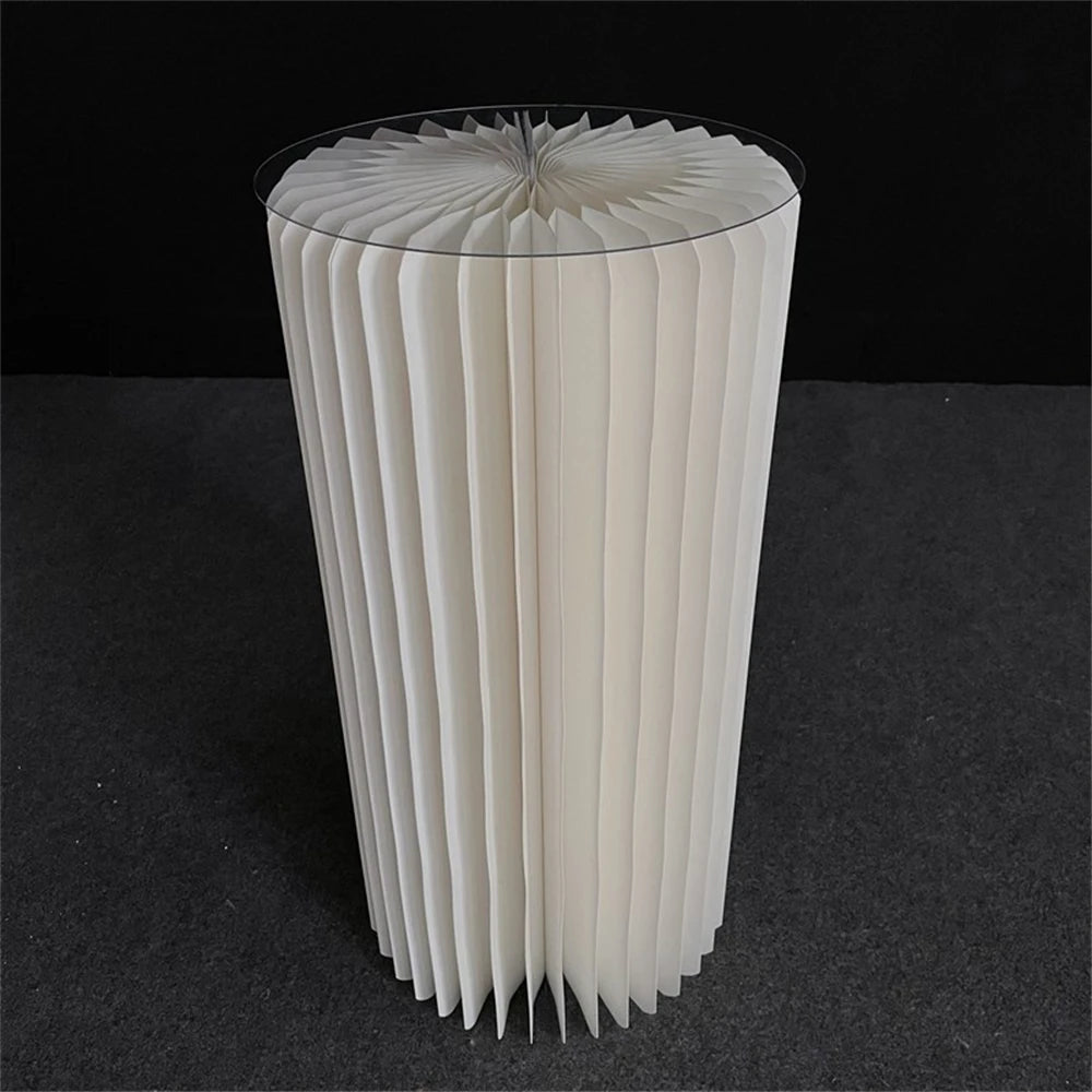 Mesa Cilíndrica de Papel Dobrável (P,M,G)
