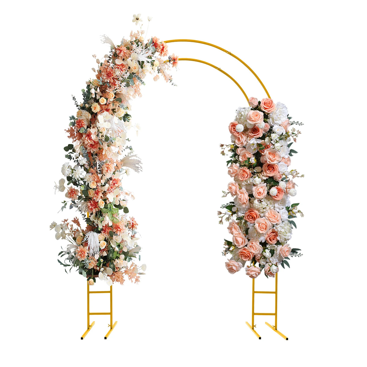 7.2ft Metal Wedding Arch  with Base, Balloon Arch Backdrop Arch Stand for Wedding, Garden, Yard, Indoor Outdoor Party Decoration