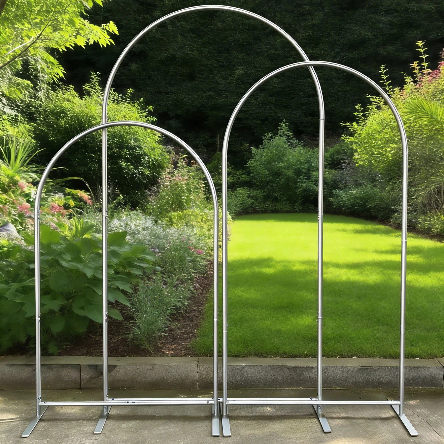 Aluminum Arch Backdrop Stand Arche  metal For Wedding Decoration Arch Wedding Backdrop