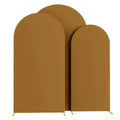 Romanischer Seitenwand-Stoffschrank, Braun