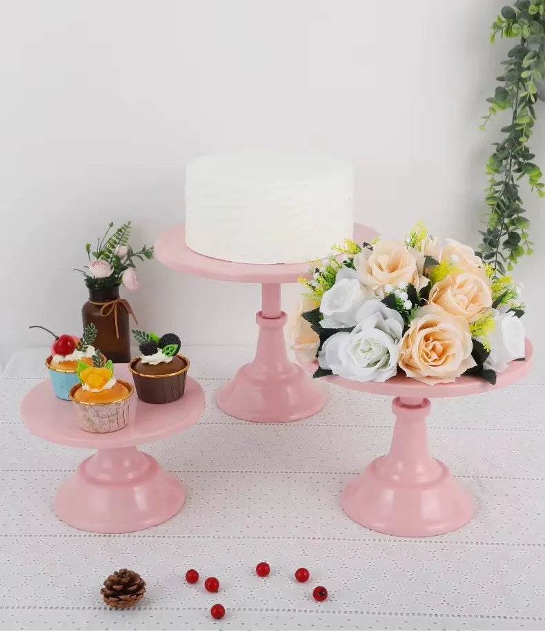 Wrought Iron Cake Stand Home Party Dessert Display Stand Wedding Decoration Birthday Cake Tray Afternoon Tea Fruit Dessert Tray