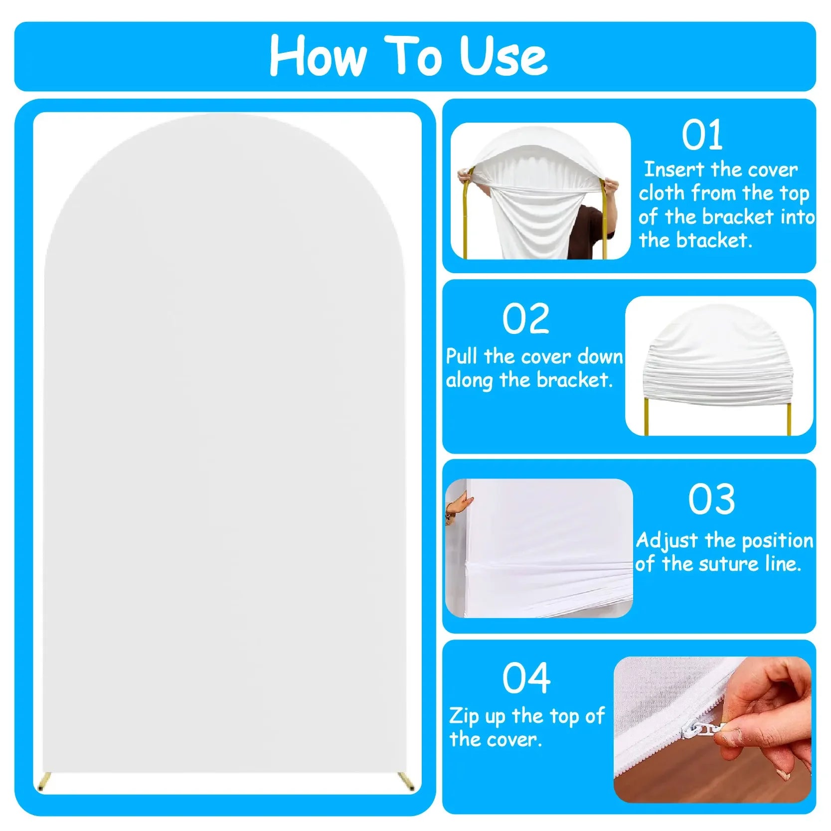 Painel Lateral Veste-Fácil Xadrez Azul