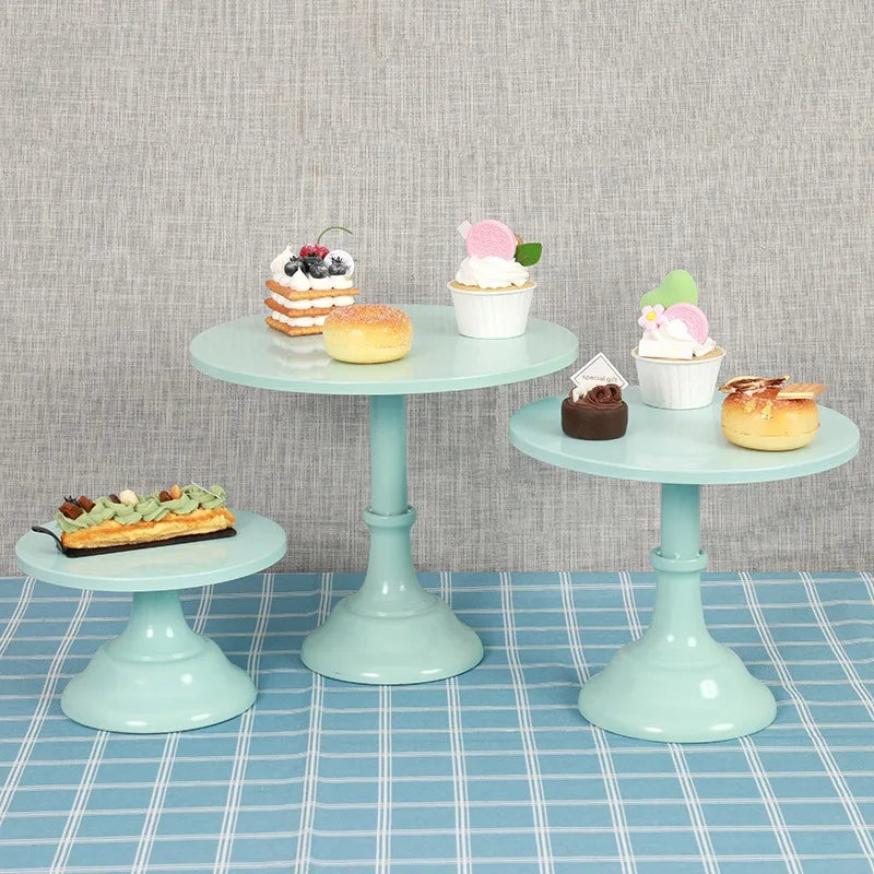 Wrought Iron Cake Stand Home Party Dessert Display Stand Wedding Decoration Birthday Cake Tray Afternoon Tea Fruit Dessert Tray