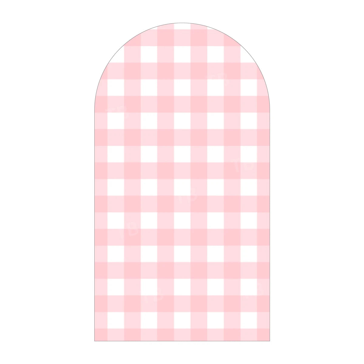 Seitenteil Easy-Wear kariert rosa und weiß