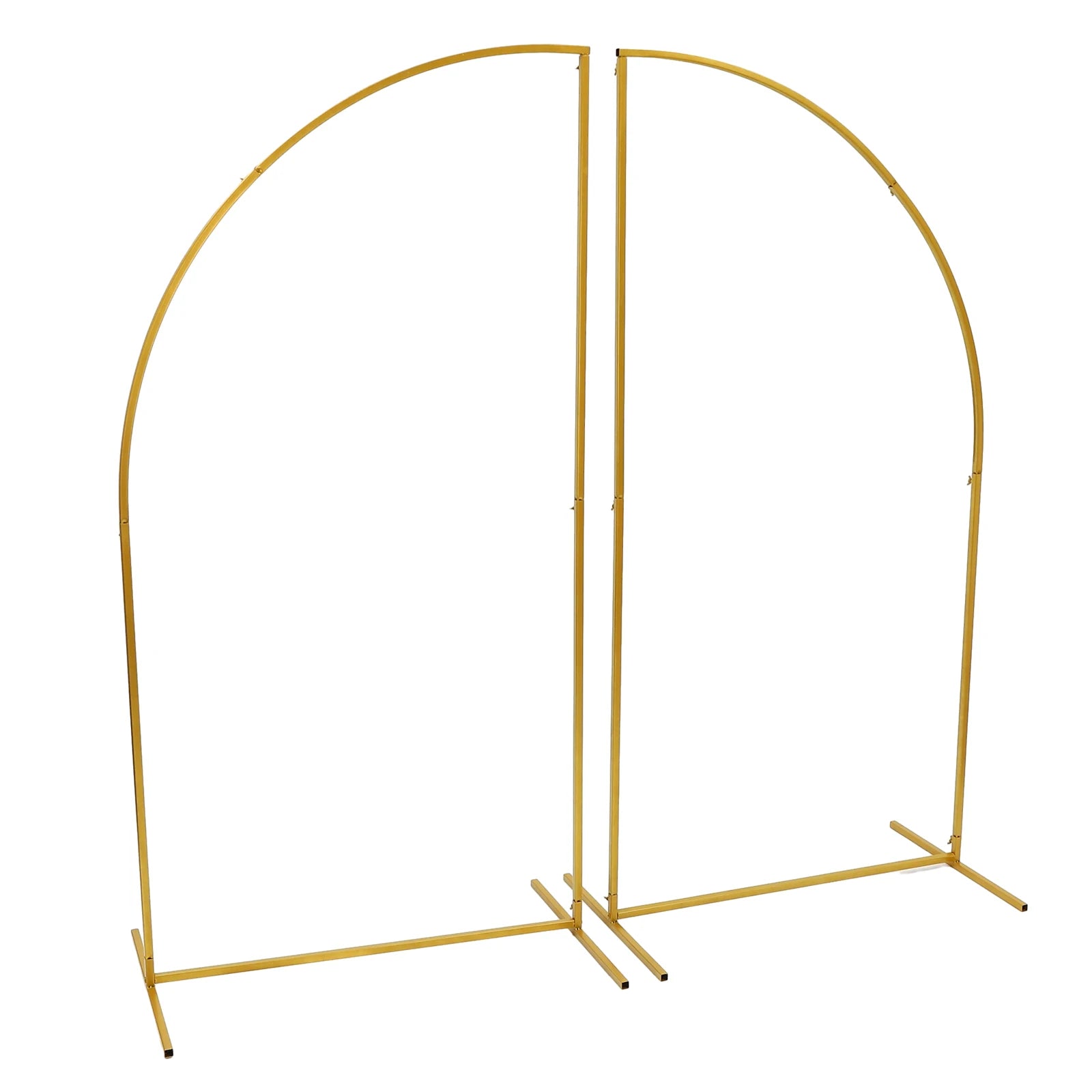 Set of 2 Wedding Arch Stand Backdrop,  Arched Frame for Wedding Ceremony Birthday Party Photo Booth Metal Arch Backdrop Stand,