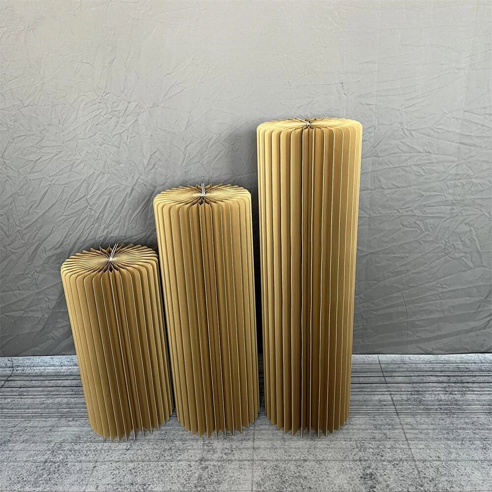 Mesa Cilíndrica de Papel Dobrável (P,M,G)