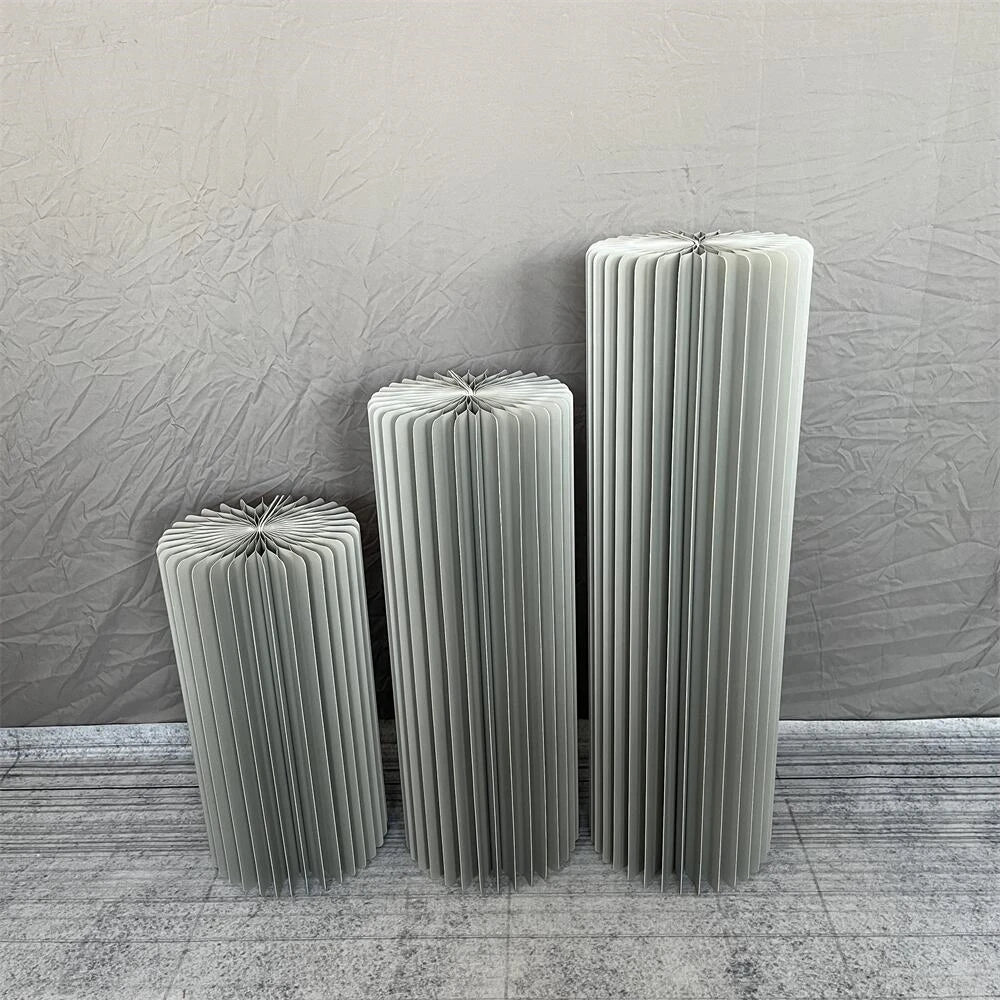 Mesa Cilíndrica de Papel Dobrável (P,M,G)