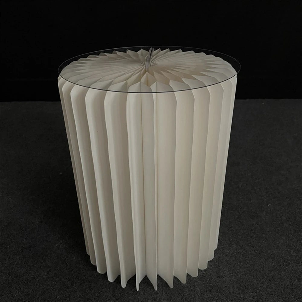 Mesa Cilíndrica de Papel Dobrável (P,M,G)