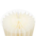 Mesa de papel efeito Sanfona 4pc - Marfim